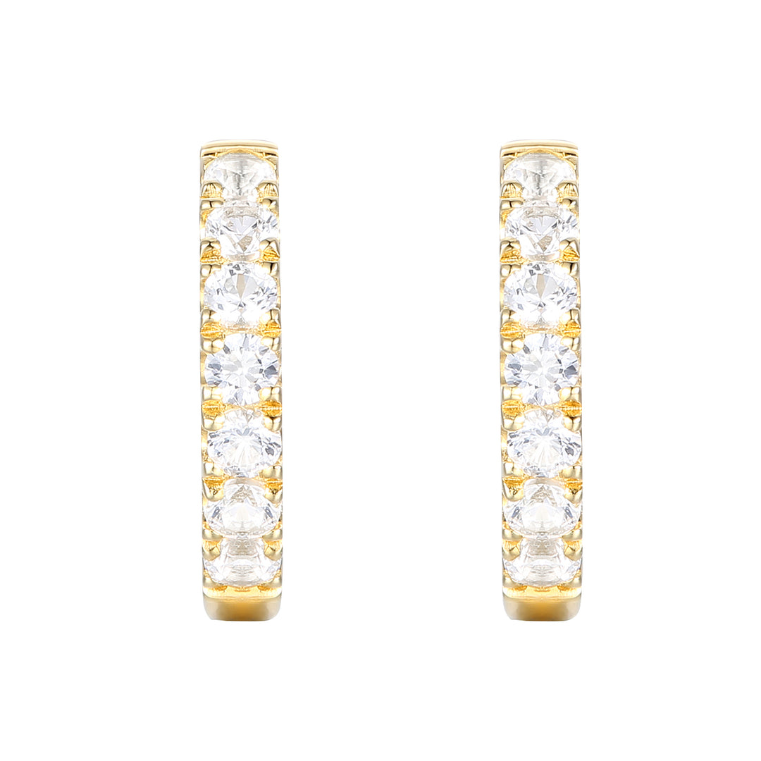 10K Yellow Gold 1/3 ct tw Diamond Hoop Earring (I-I2)