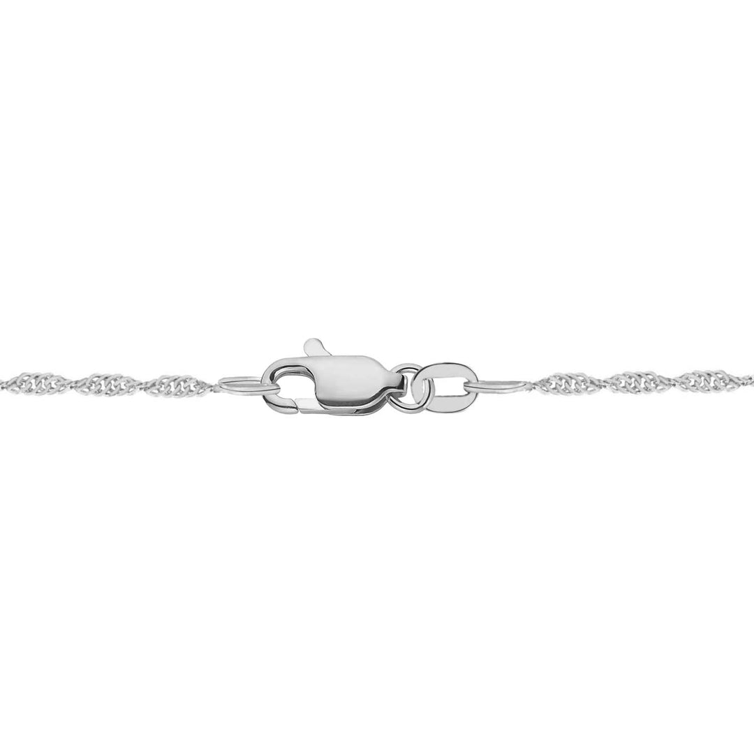 14K Lab Grown Oval Solitaire Pendant F-G VS1-VS2