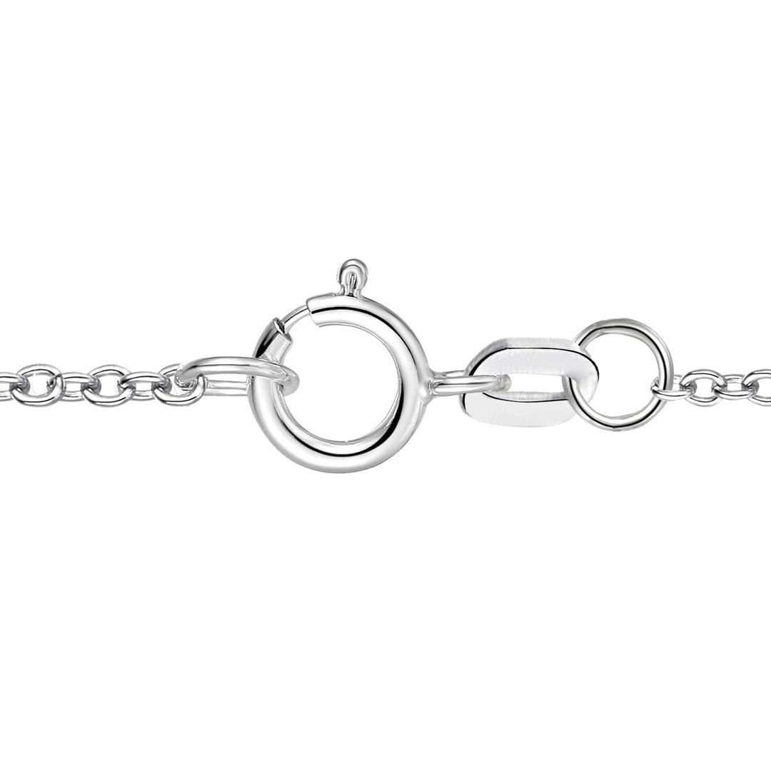 Open Heart Baguette Cut White Natural Diamond Necklace In Sterling Silver and Yellow Gold Plated 1/3 CTTW  I - I2