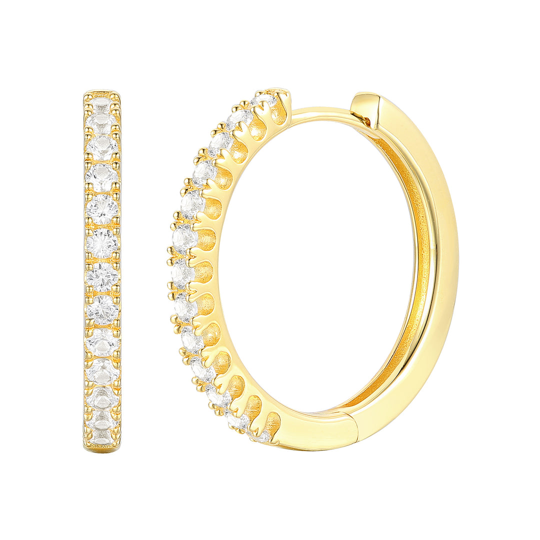 10K Yellow Gold 1/2 ct tw Diamond Hoop Earring (I-I2)