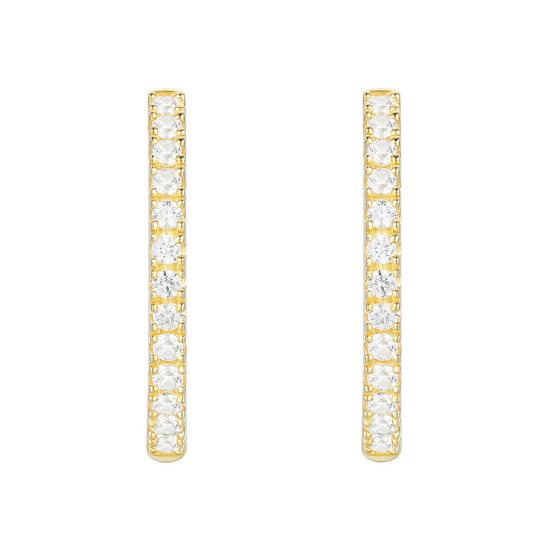 10K Yellow Gold 1/2 ct tw Diamond Hoop Earring (I-I2)