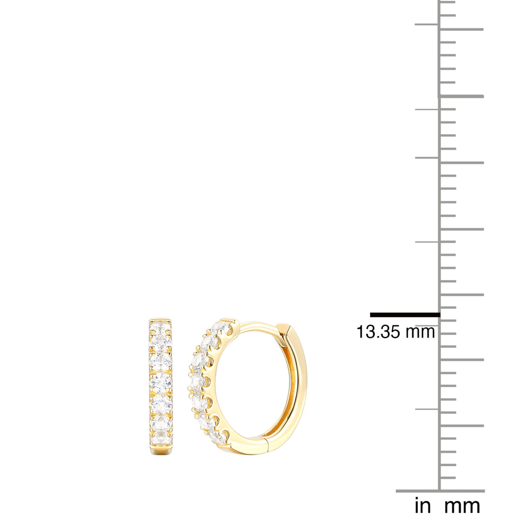 10K Yellow Gold 1/3 ct tw Diamond Hoop Earring (I-I2)