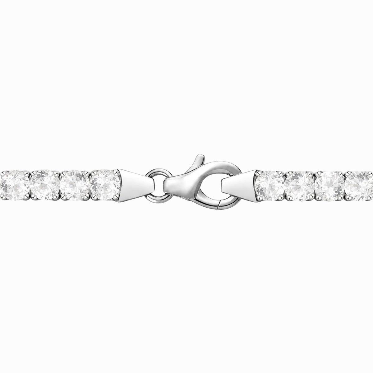 Sterling Silver or 14K Yellow Gold Plated Silver 4 ct tw Lab Grown Diamond Tennis Bracelet