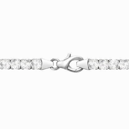 Sterling Silver or 14K Yellow Gold Plated Silver 4 ct tw Lab Grown Diamond Tennis Bracelet