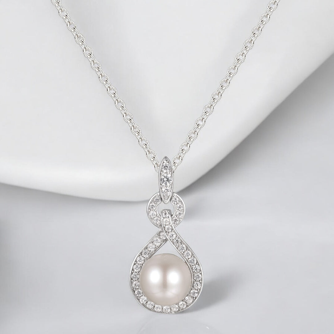 Sterling Silver Cultured Freshwater Pearl Drop Pendant