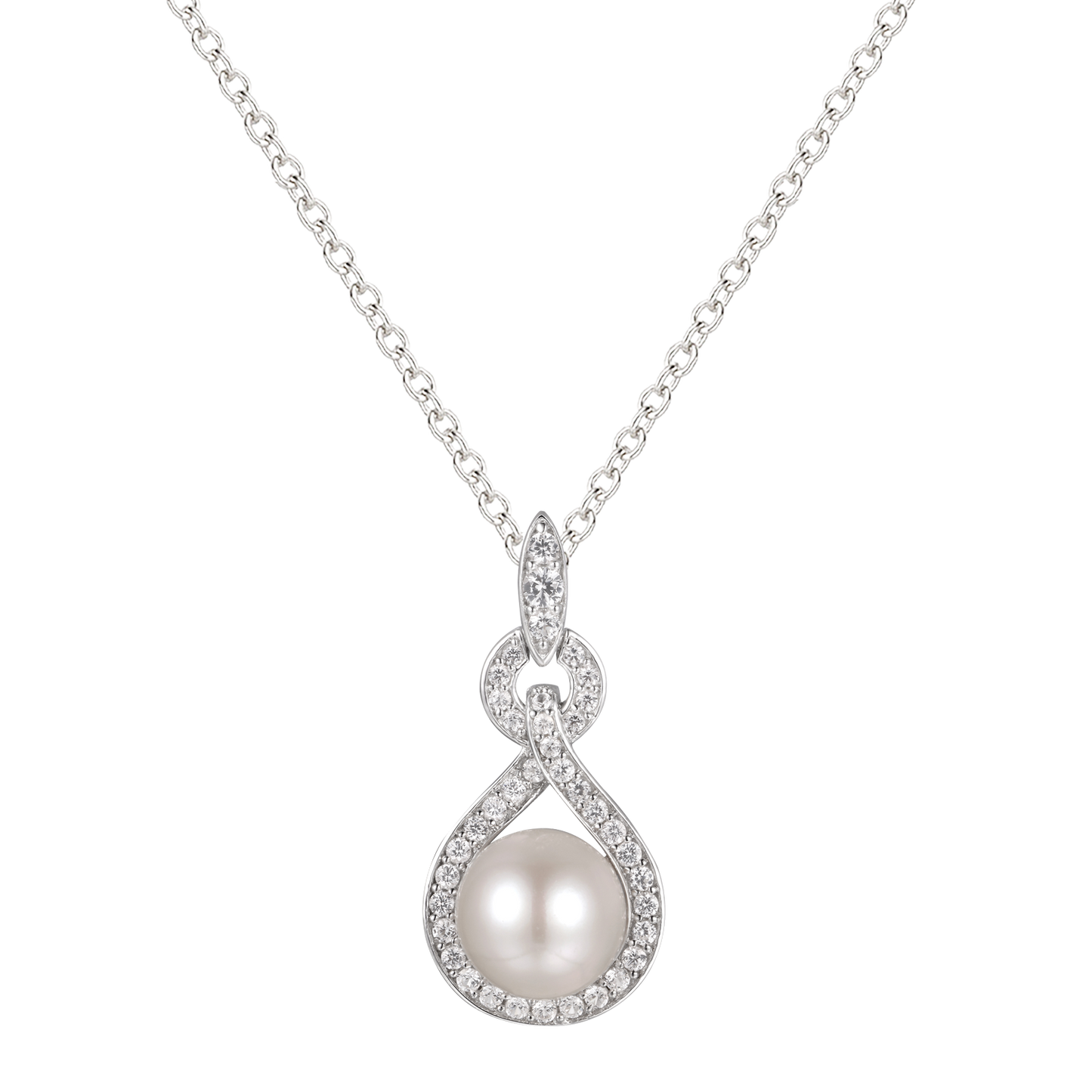 Sterling Silver Cultured Freshwater Pearl Drop Pendant
