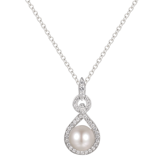 Sterling Silver Cultured Freshwater Pearl Drop Pendant