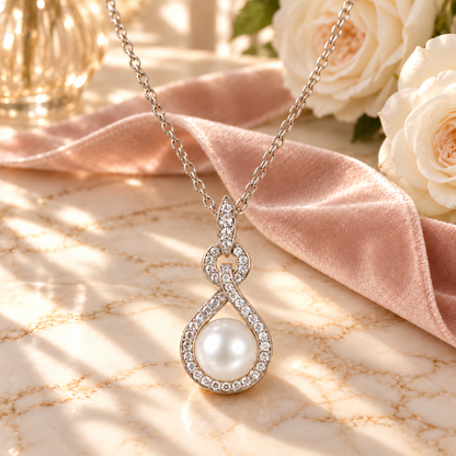 Sterling Silver Cultured Freshwater Pearl Drop Pendant - view 2