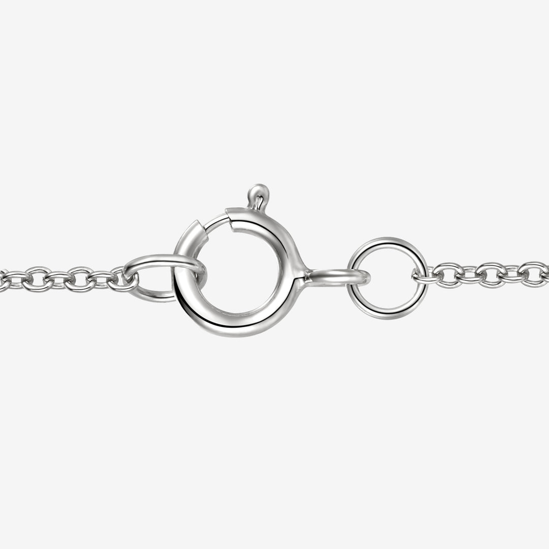 10K Genuine Gemstone & Diamond Accent Solitaire Pendant with 18" Chain