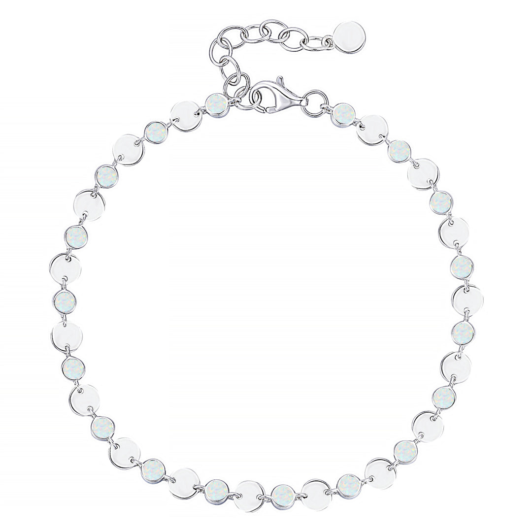 Sterling Silver Gemstone Luna Bracelet