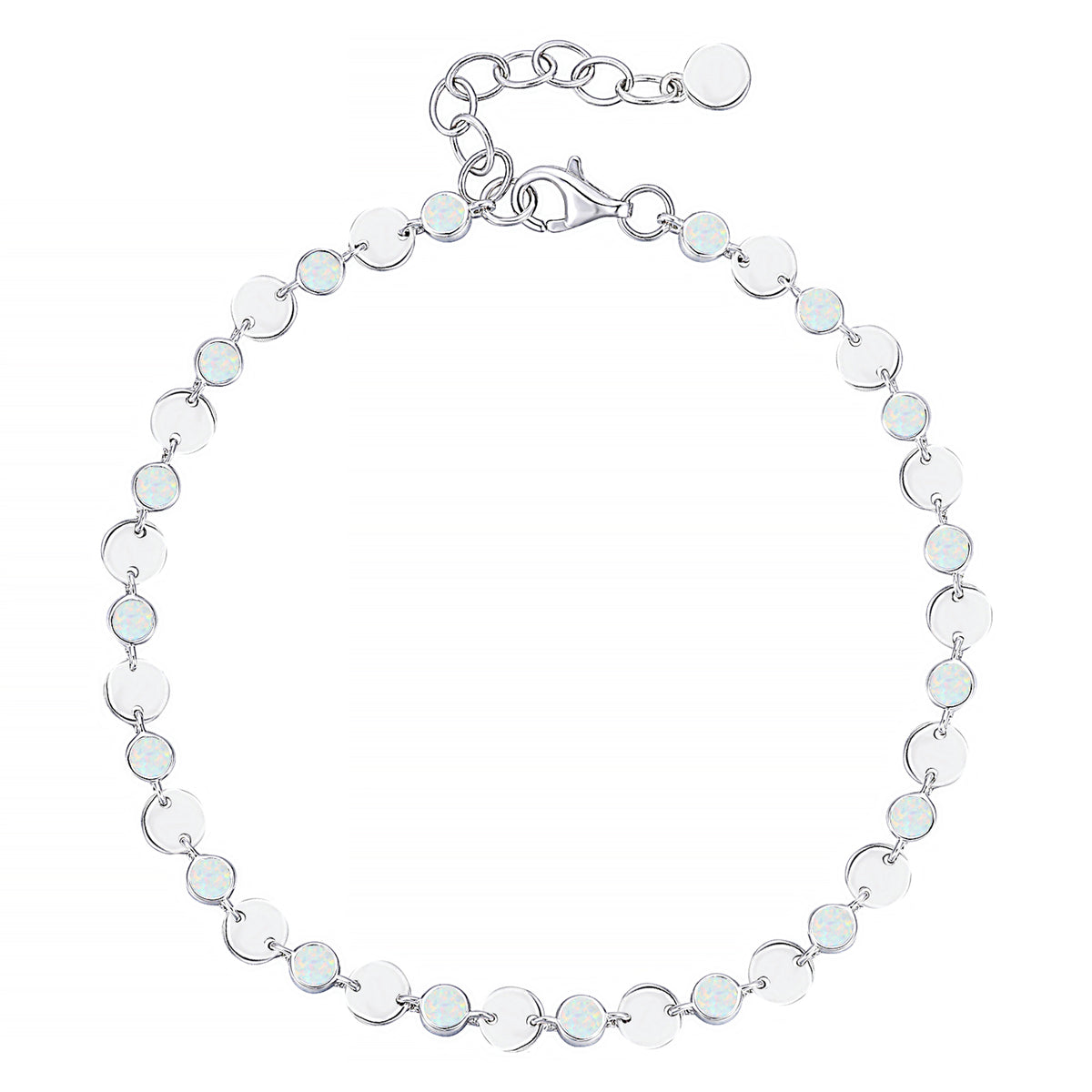 Sterling Silver Gemstone Luna Bracelet