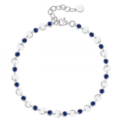 Sterling Silver Gemstone Luna Bracelet