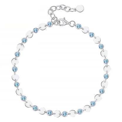 Sterling Silver Gemstone Luna Bracelet