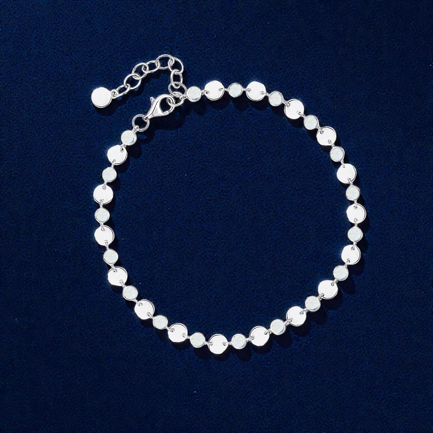 Sterling Silver Gemstone Luna Bracelet