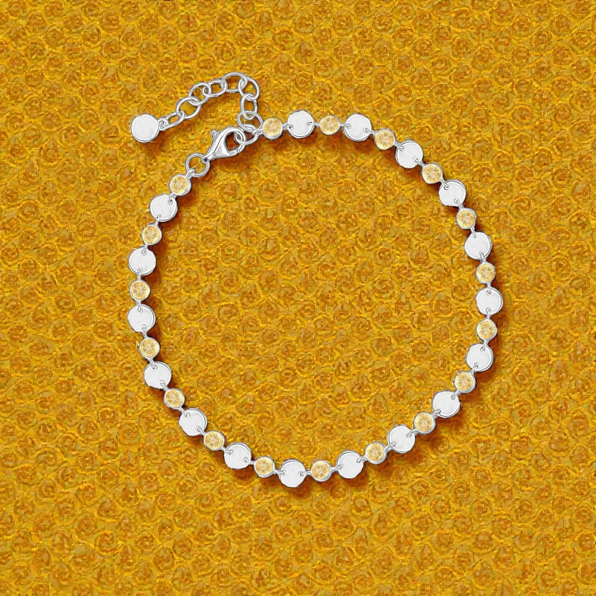 Sterling Silver Gemstone Luna Bracelet