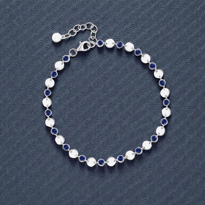 Sterling Silver Gemstone Luna Bracelet