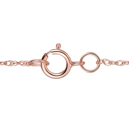 Wishbone Diamond Pendant: Natural Round Diamonds in Sterling Silver, 18'' Available in 14K White, Yellow, or Rose Gold Plating (1/5 cttw)