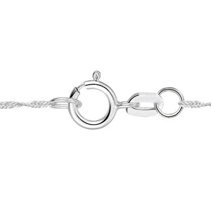 Diamond Heart Necklace 1/2 CTTW Lab grown diamonds Round 10K White Gold F - G / VS1 - VS2