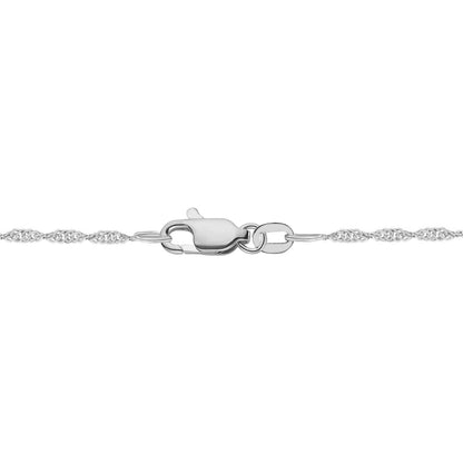 14K Lab Grown Asscher Solitaire Pendant F-G VS1-VS2