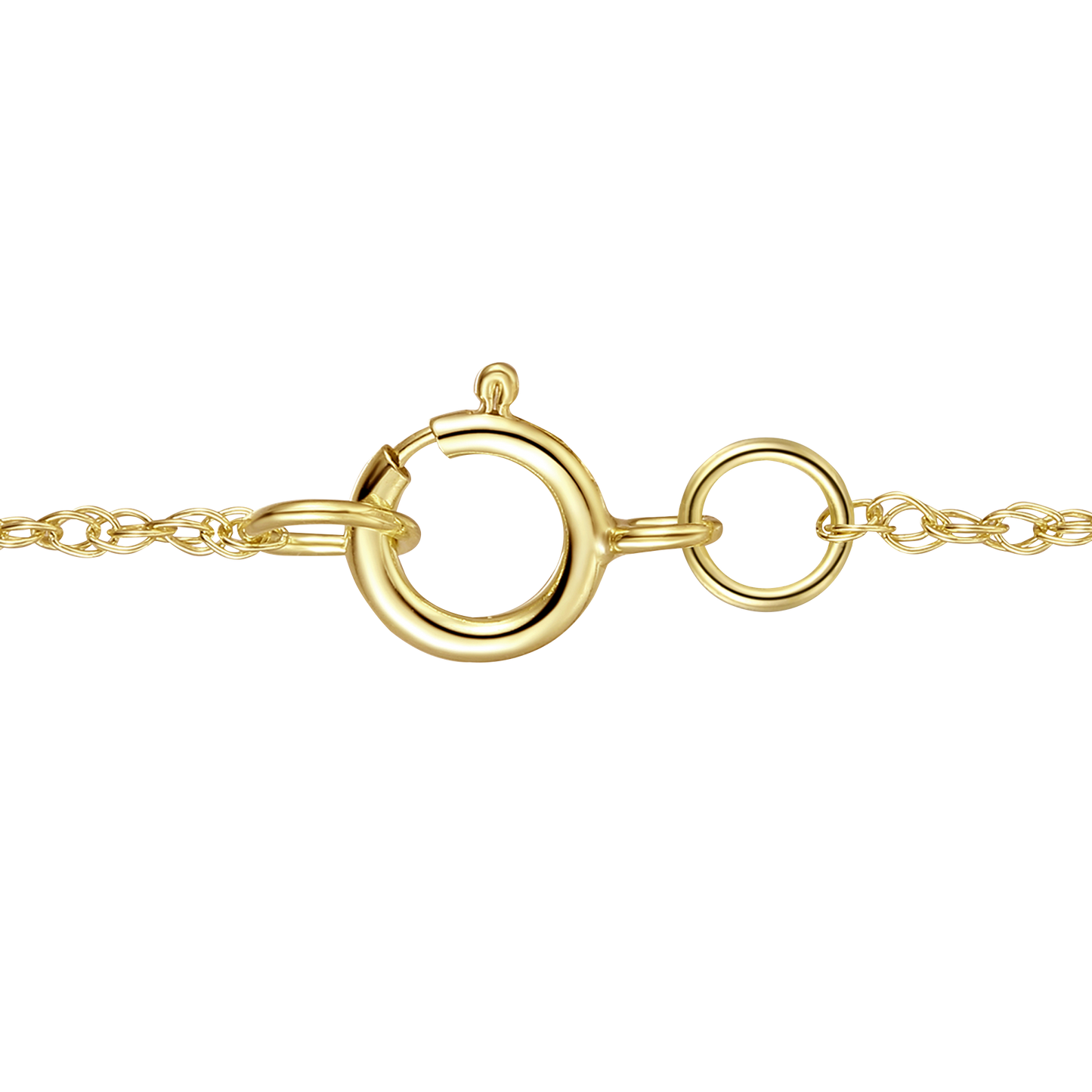 Elegant 10k Yellow Gold Pendant Necklace with Genuine Emeralds and Diamonds 1/8 ct tw