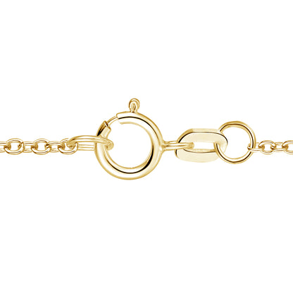 14K Yellow Gold over Sterling Silver 1/2 ct tw Diamond Knot Pendant with 18" Chain (I-I2)