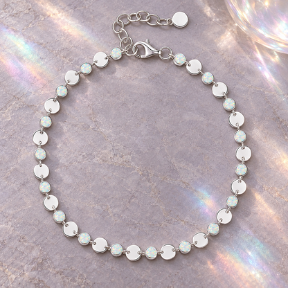Sterling Silver Gemstone Luna Bracelet