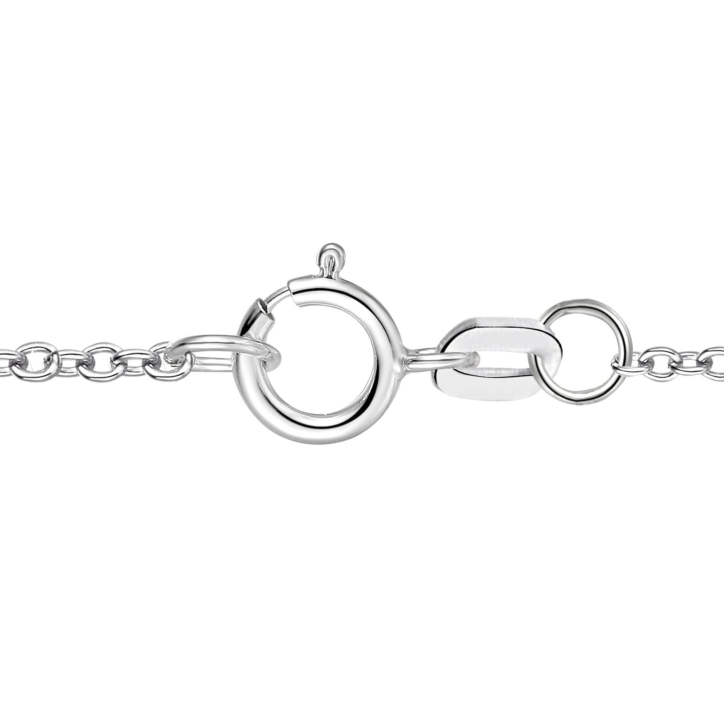 Heart Pendant Necklace Sterling Silver Love Heart Lab Grown Diamond F-G /VS1 VS2 Heart & Star Necklace 1/3 CTTW F-G / VS1 VS2